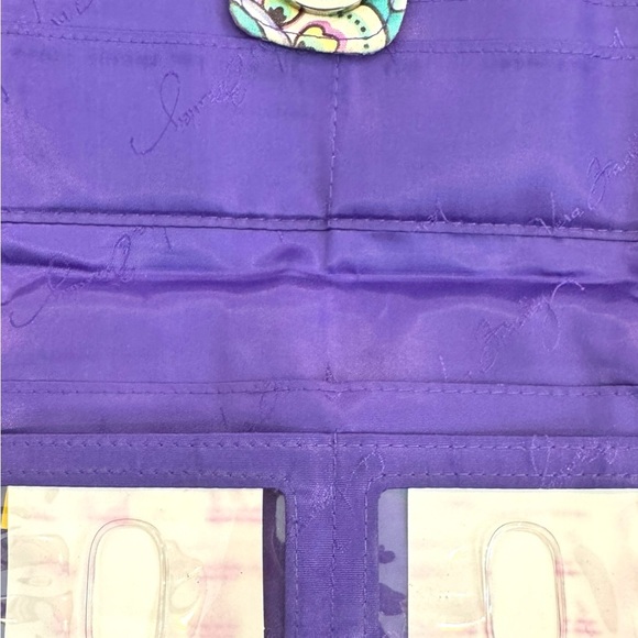 Vera Bradley Purple Floral Zip Wallet – Full Organizer Style – OS - Picture 9 of 13
